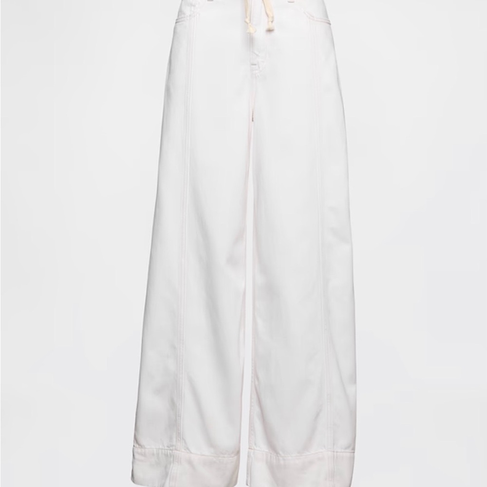 GAP White Baggy Mid Rise Women’s Jeans